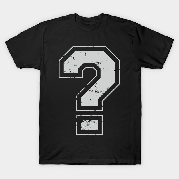 Question ? Mark Gray Jersey Sports Athletic Player T-Shirt by porcodiseno